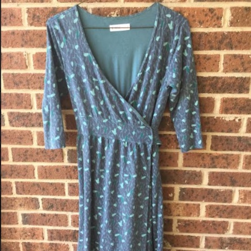 Carve Design 3/4 Sleeve Wrap Dress Small (s-m)